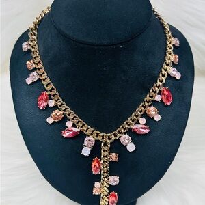 Elegant Gold and Red Necklace